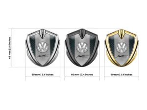 VW Metal Domed Emblem Max Design Sturdy Metal